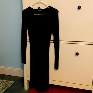 Express Women’s Black Bodycon Sweater Dress